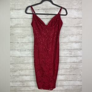 Lulu’s Sequin Lace Bodycon Dress